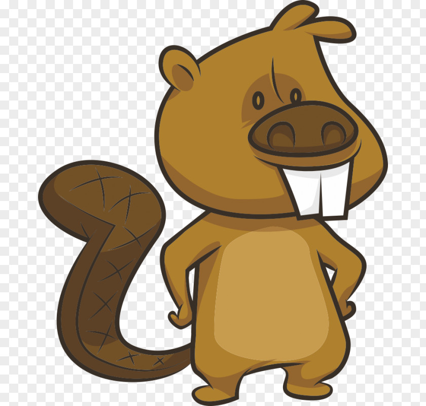Beaver Cartoon Animation PNG