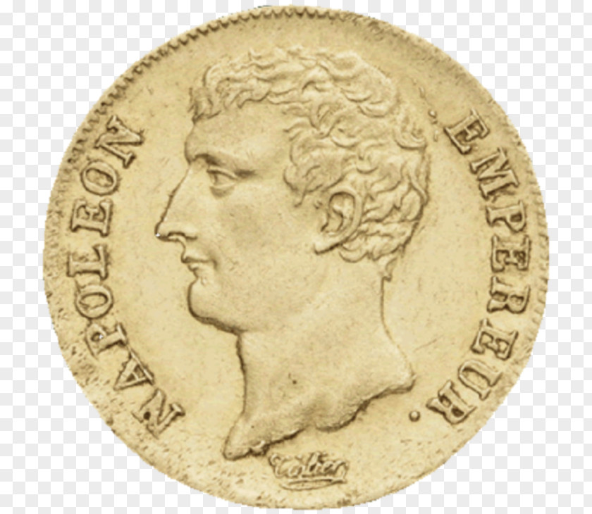 Coin France Napoléon Louis D'or PNG