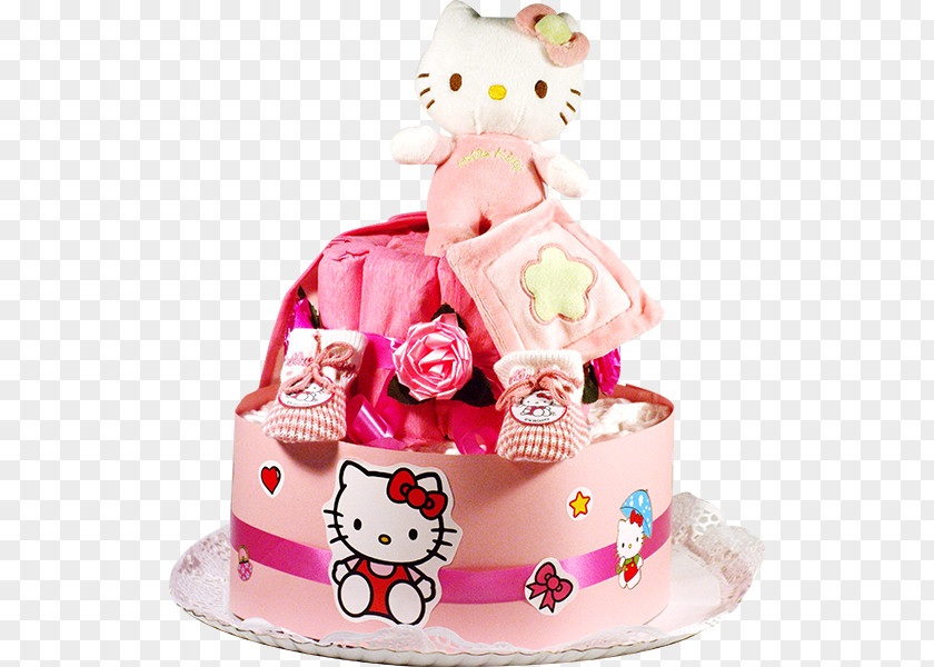 Hello Kitty No Background Tart Torte Cake Decorating Birthday Diaper PNG