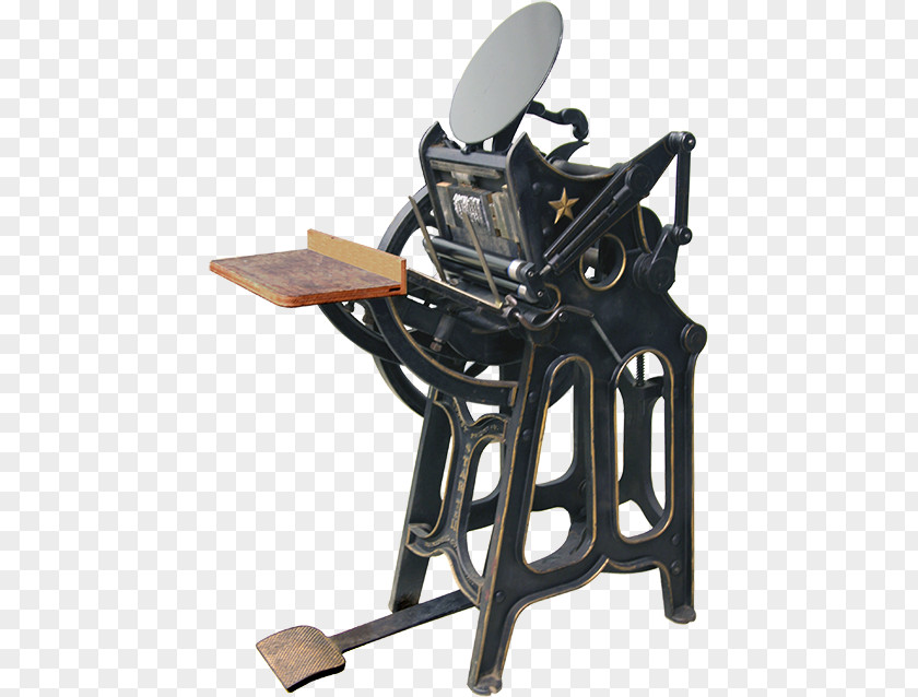 Printing Press Treadle Machine PNG