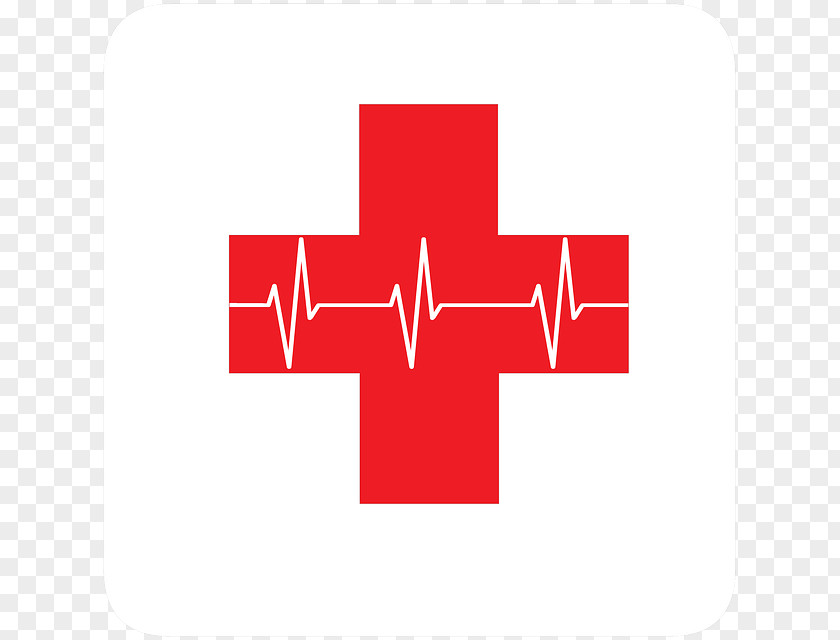 Red Cross With ECG First Aid Cardiopulmonary Resuscitation Emergency Department Medical Cardiac Arrest PNG