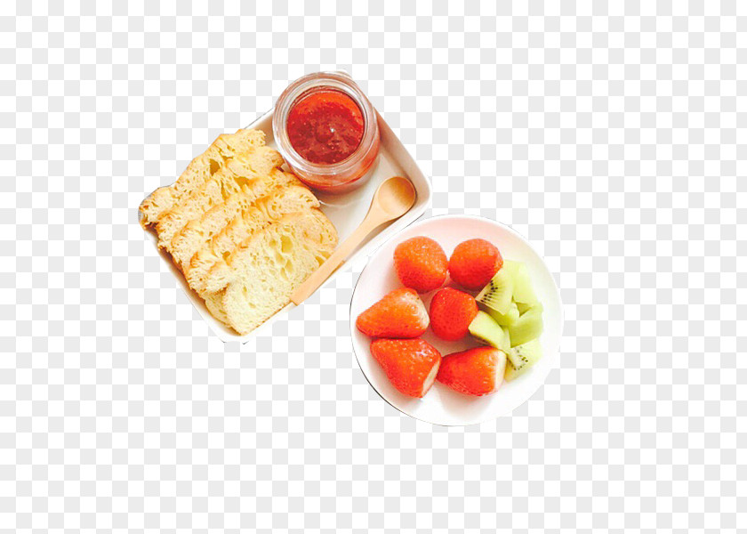 Strawberry Cucumber Toast Full Breakfast Jam Sandwich PNG