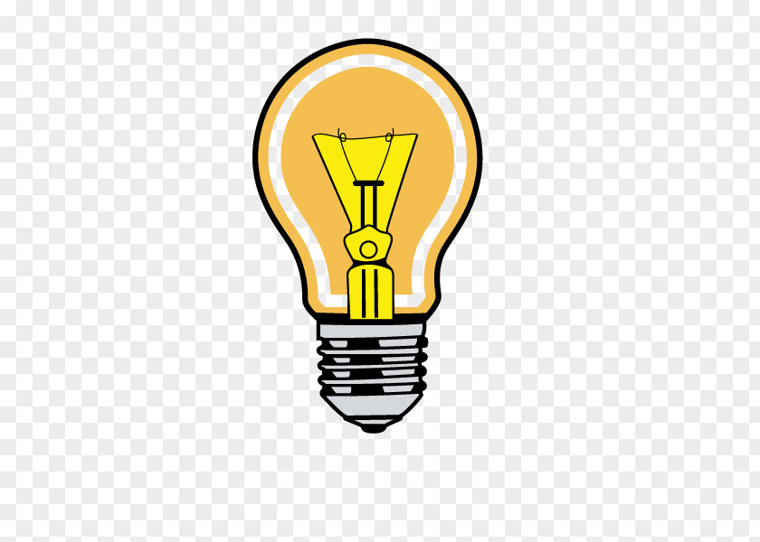 Vector Bulb Incandescent Light Lamp Clip Art PNG