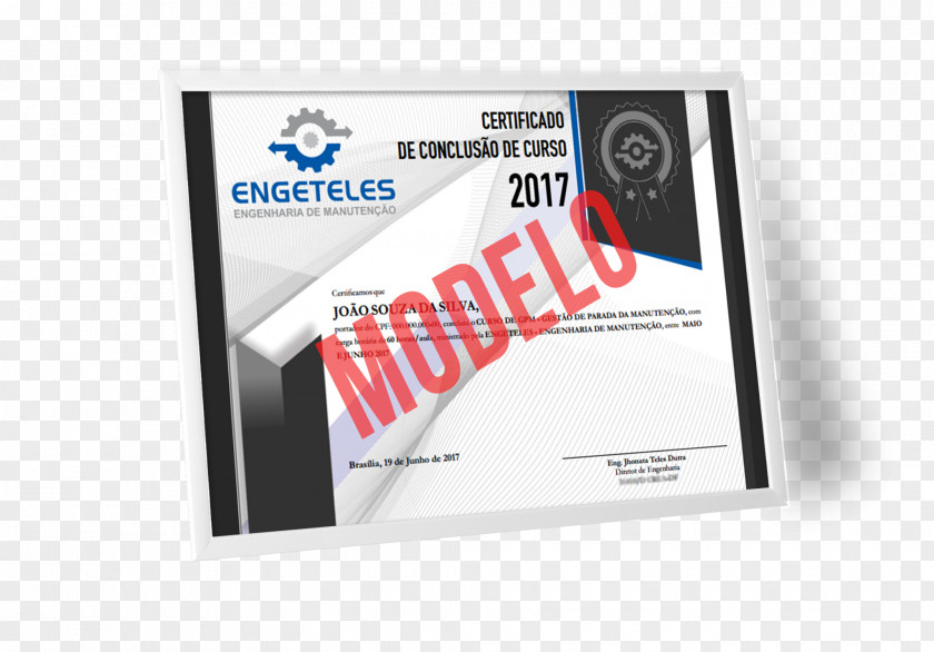 Certificado De Honor ENGETELES Maintenance Engineering Management Mechanical PNG