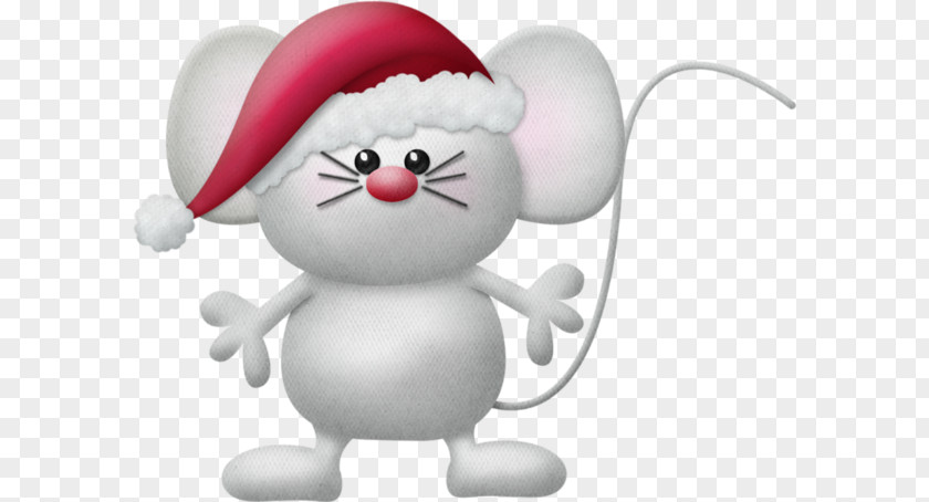 Wearing A Hat Of The Mouse Computer Santa Claus Christmas Clip Art PNG