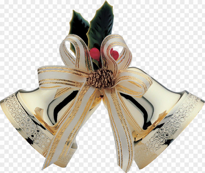 Bowknot Christmas Bell PNG