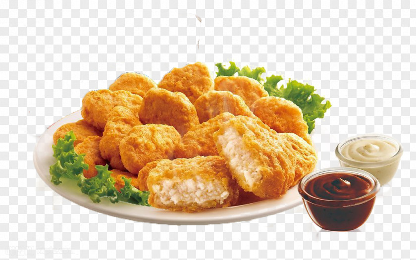 Chicken Nuggets And Dips Hamburger Nugget Fast Food KFC PNG