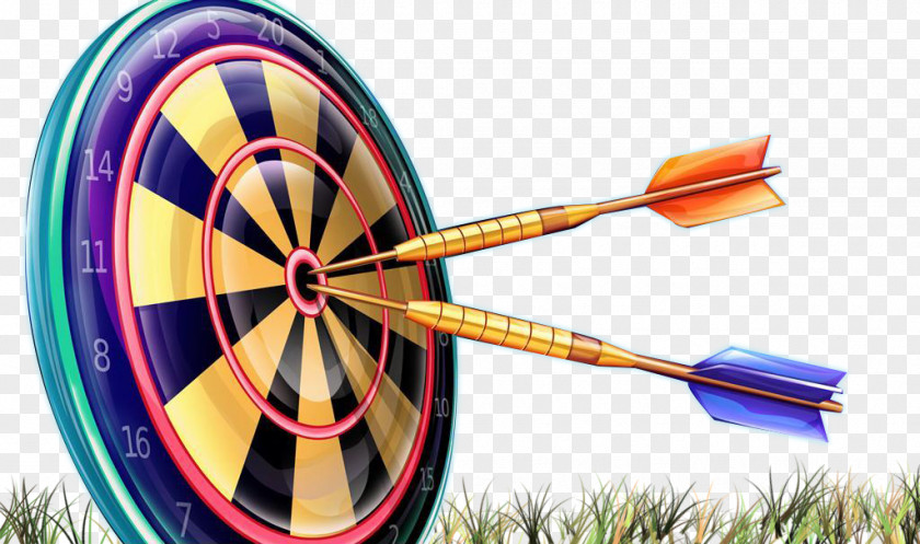 The Darts Hit Target On Grass DARTSLIVE Display Resolution Wallpaper PNG