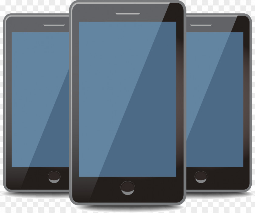 Used Blue Screen Mobile Phone Feature Smartphone Phones Telephone PNG