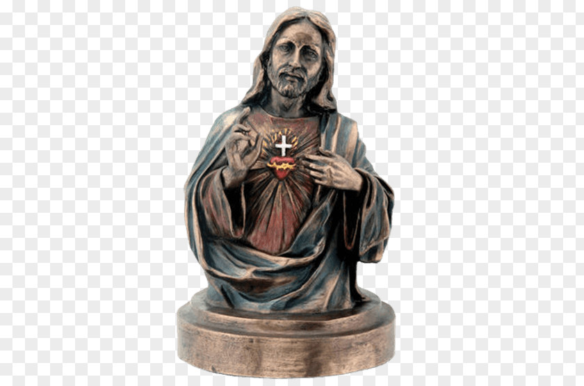 Jesus Statue Classical Sculpture Figurine Bronze PNG