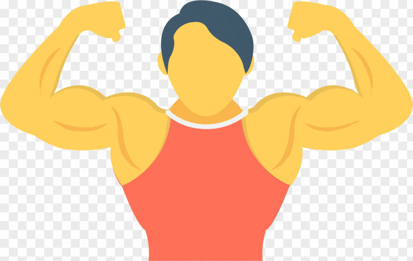 Mr. Fitness Trainer Muscle Icon PNG
