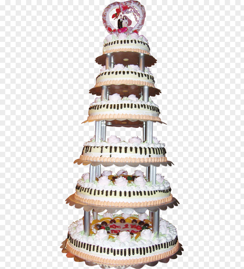 Multi-layer Wedding Cake Birthday Strawberry Cream Dessert PNG