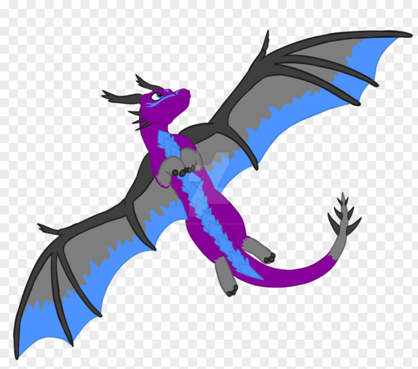 Purple Star Dragon Blue Art PNG