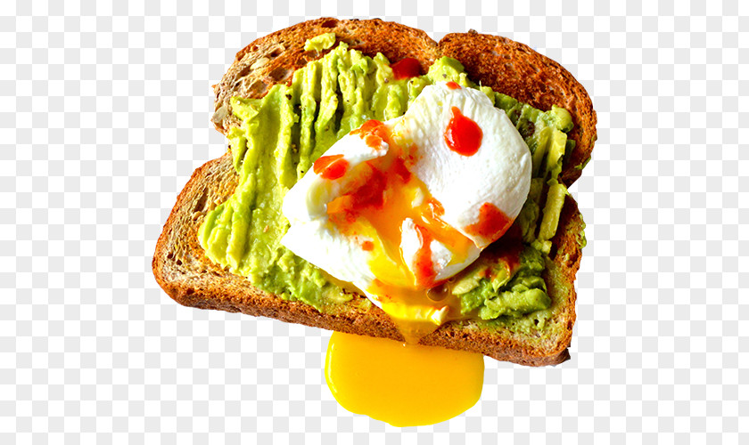Toast Avocado Breakfast Sandwich Vegetarian Cuisine PNG