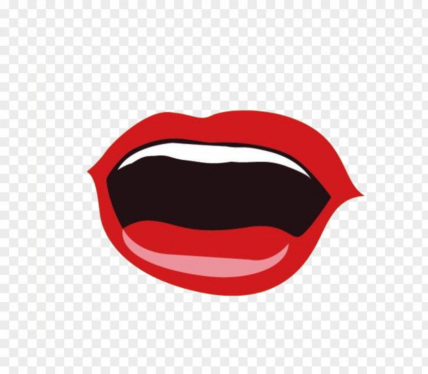 Grinning Mouth Tongue Logo Font PNG