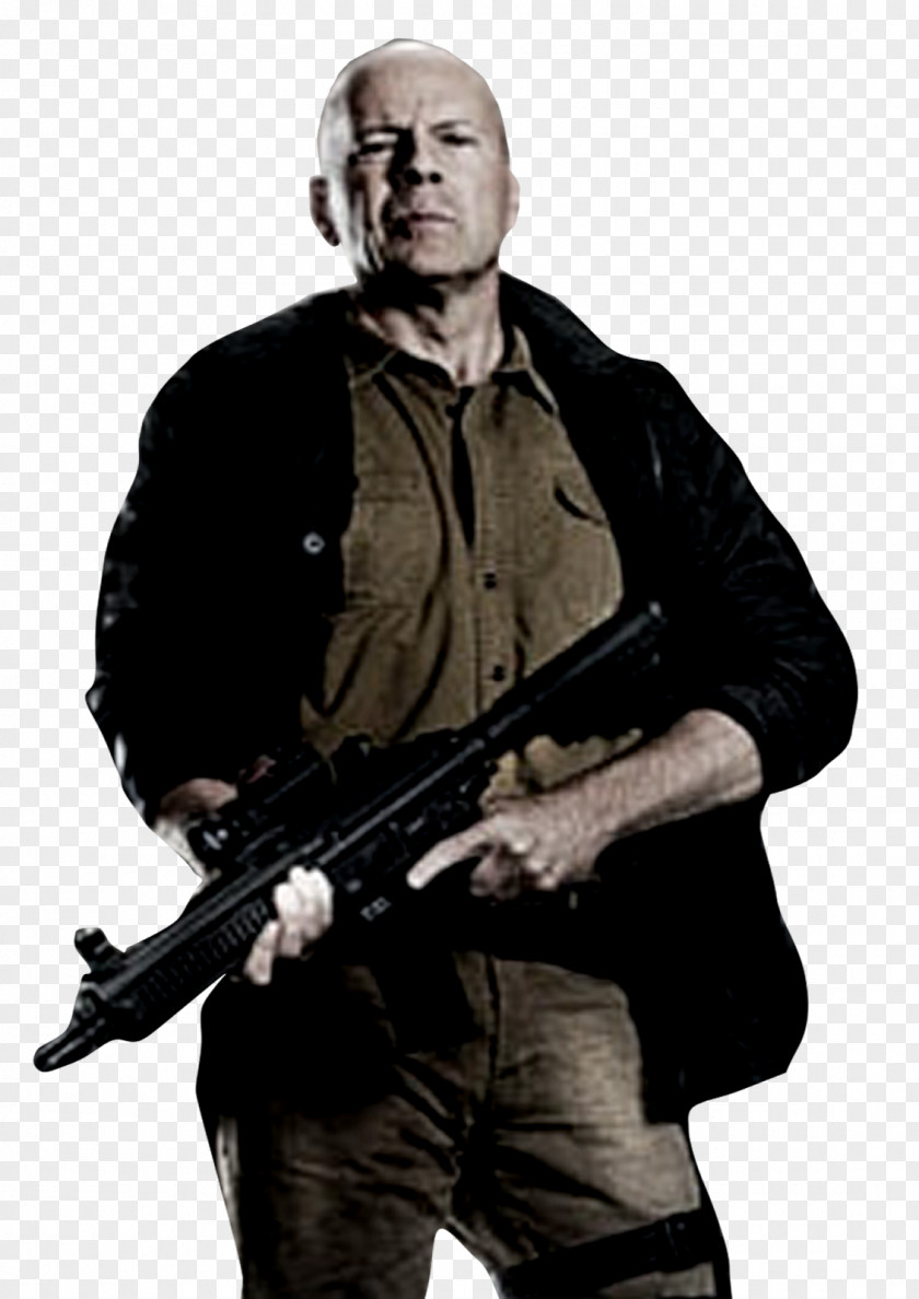 J Bruce Willis The Expendables Mr. Church Trench Hale Caesar PNG