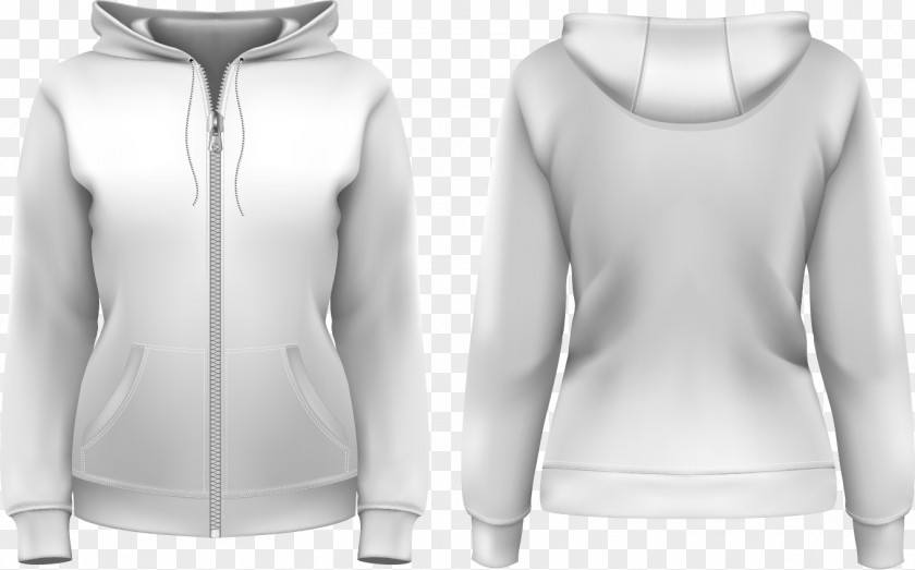 Vector Front And Back Of The Jacket Hoodie T-shirt Stock Photography Royalty-free PNG