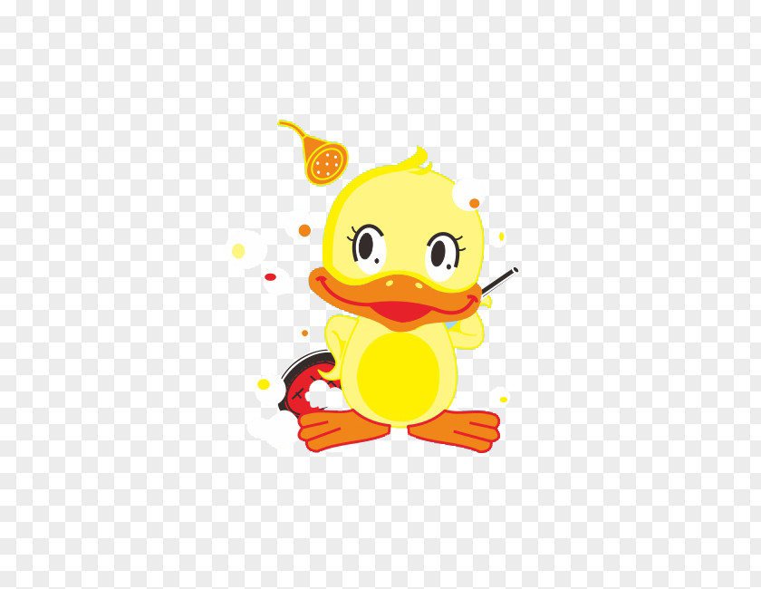 Little Yellow Duck The Ugly Duckling Illustration PNG