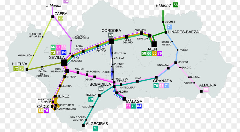 Renfe Operadora Antequera Málaga Media Distancia Utrera Transporte En Andalucía PNG