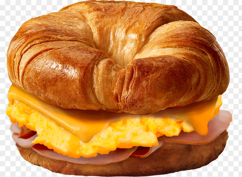 Сroissant Breakfast Sandwich Croissant Fast Food Ham And Cheese PNG