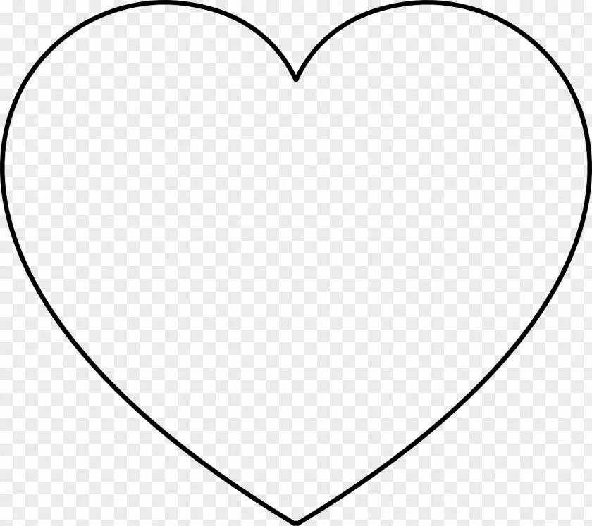 Valentine's Day Heart Black And White Clip Art PNG