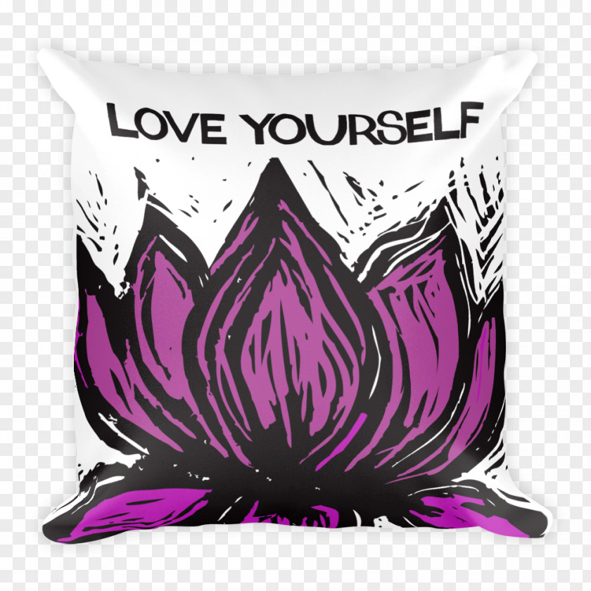 Pillow Throw Pillows Love Yourself Cushion Yogi PNG