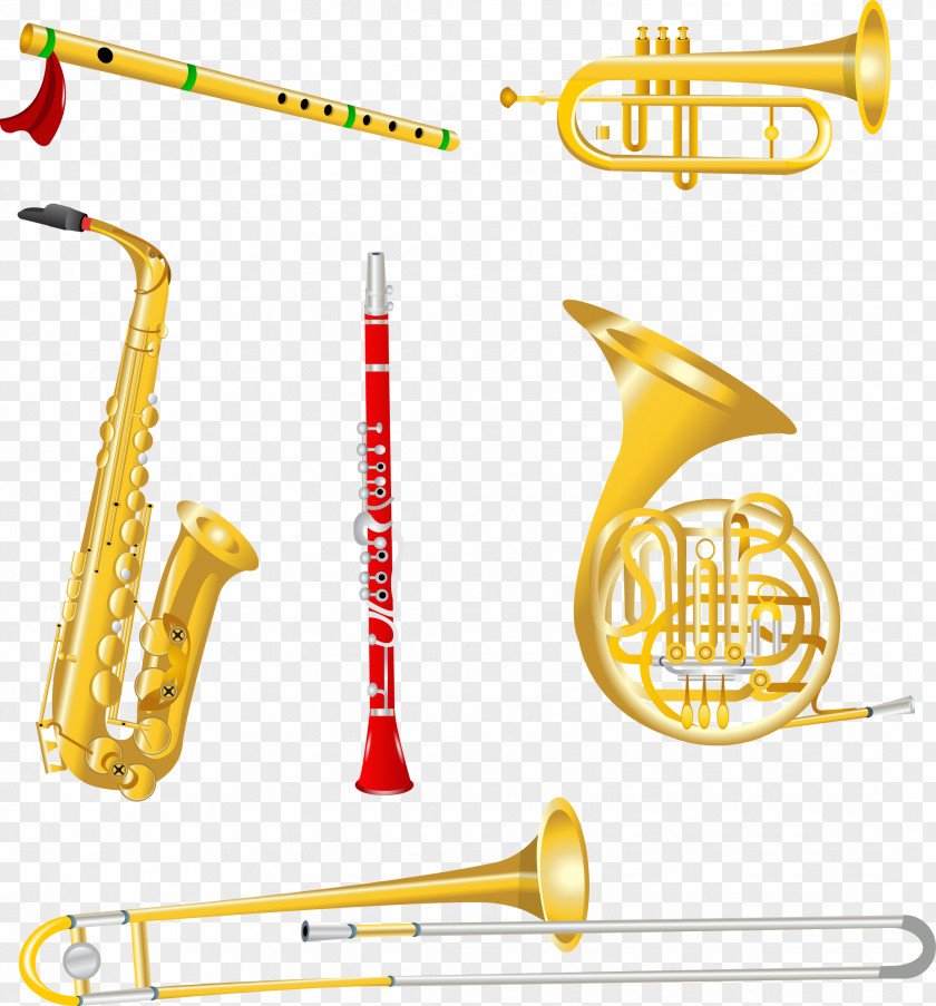 Saxophone Brass Instruments Musical Wind Instrument Trombone PNG