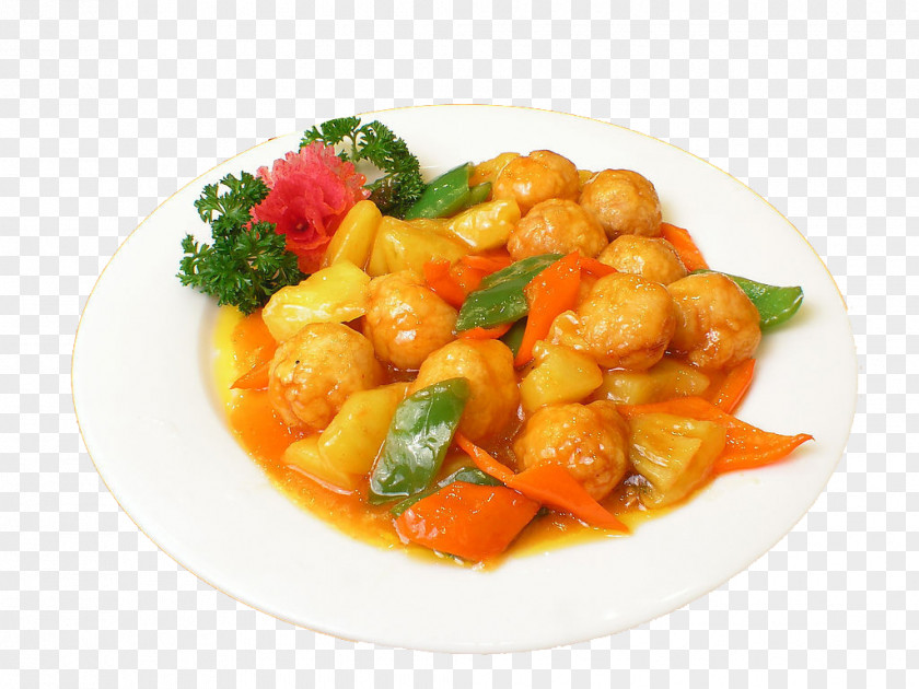 Pineapple Meat Kung Pao Chicken Sweet And Sour Pork Chinese Cuisine Nugget PNG