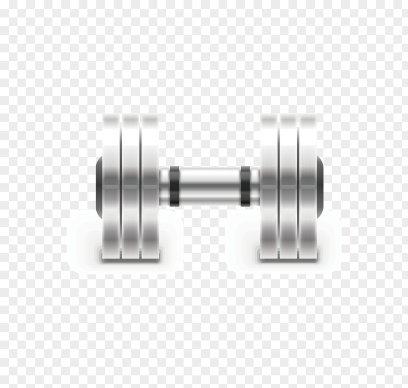 Silver Dumbbell Euclidean Vector Icon PNG