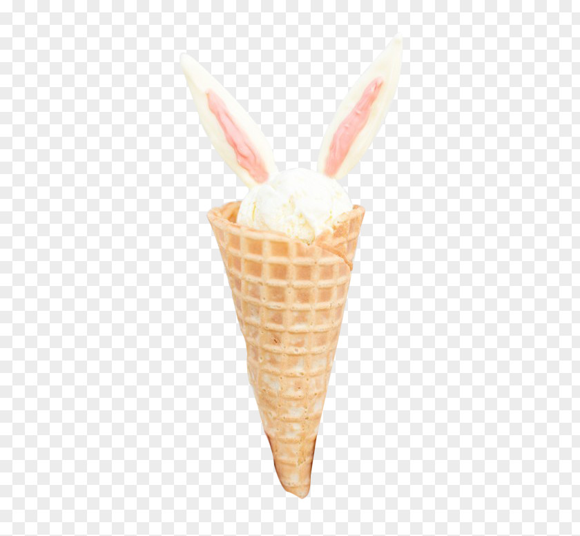 Cute Bunny Ice Cream Mother Rabbit PNG