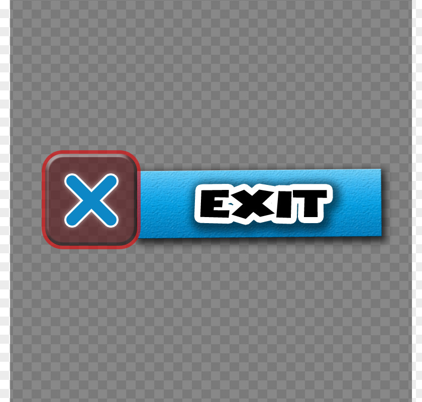 Exit Game Button Logo PNG