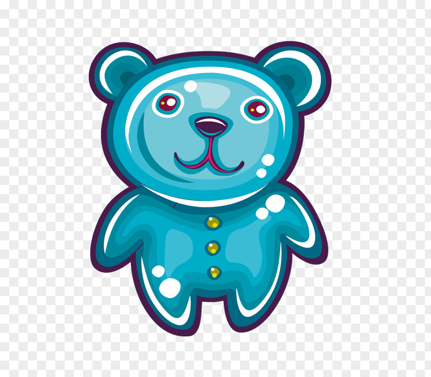 Green Bear Cartoon Clip Art PNG