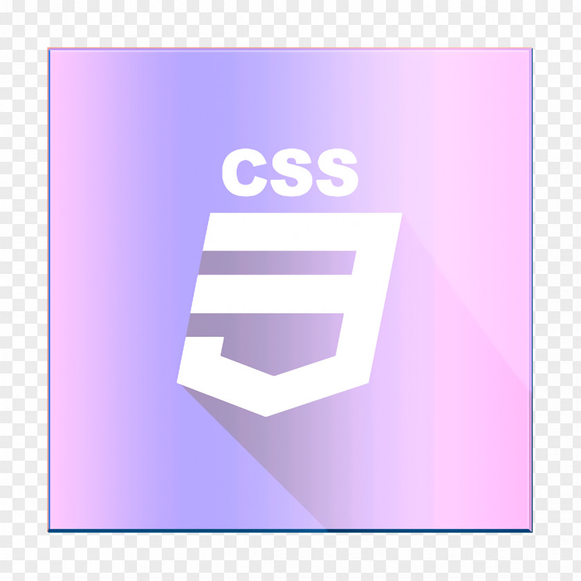 Material Property Magenta Css Icon Front-end Long Shadow PNG