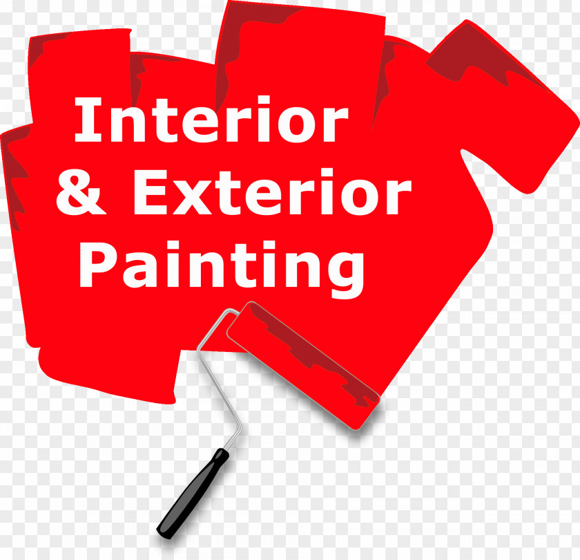 Painter Interior Or Exterior Paint Rollers Mural Clip Art PNG