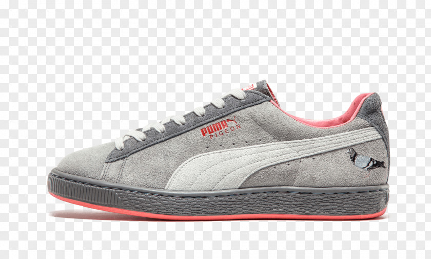 White Pigeon Sneakers Puma Shoe Suede Clothing PNG