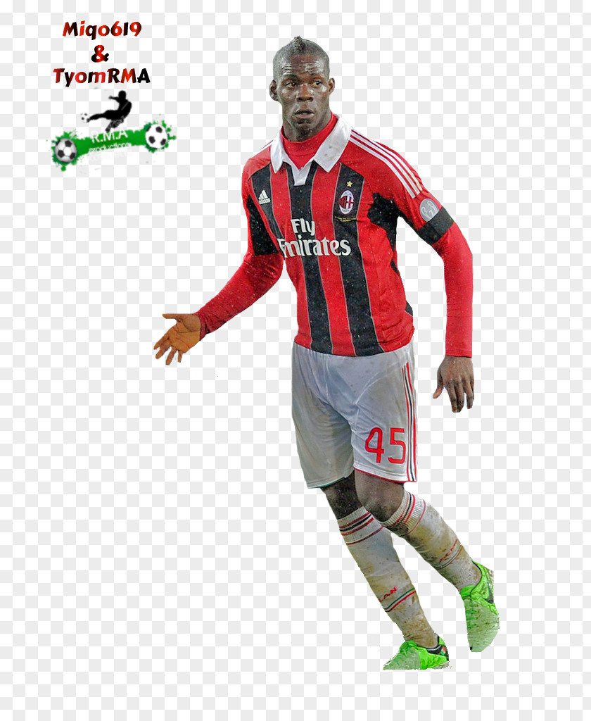 Balotelli Team Sport Football Player Sports Uniform PNG