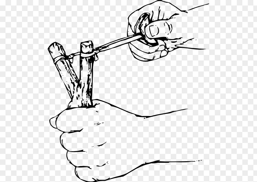 Cartoon Demarcation Line Slingshot Catapult Clip Art PNG