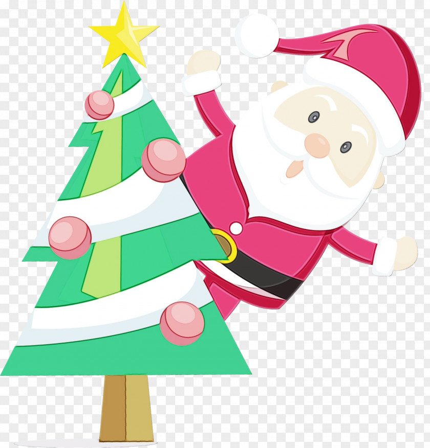 Santa Claus Christmas Eve Tree PNG