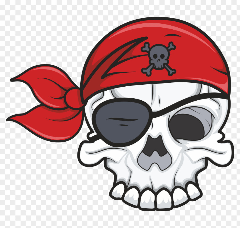 Skull Piracy Cartoon Drawing PNG