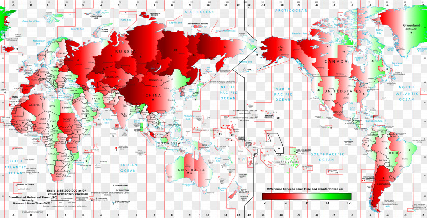 Winter Solstice Solar Time Zone International Meridian Conference Map PNG