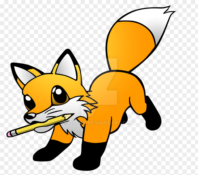 Aww Insignia Red Fox Clip Art Yellow Cartoon Line PNG