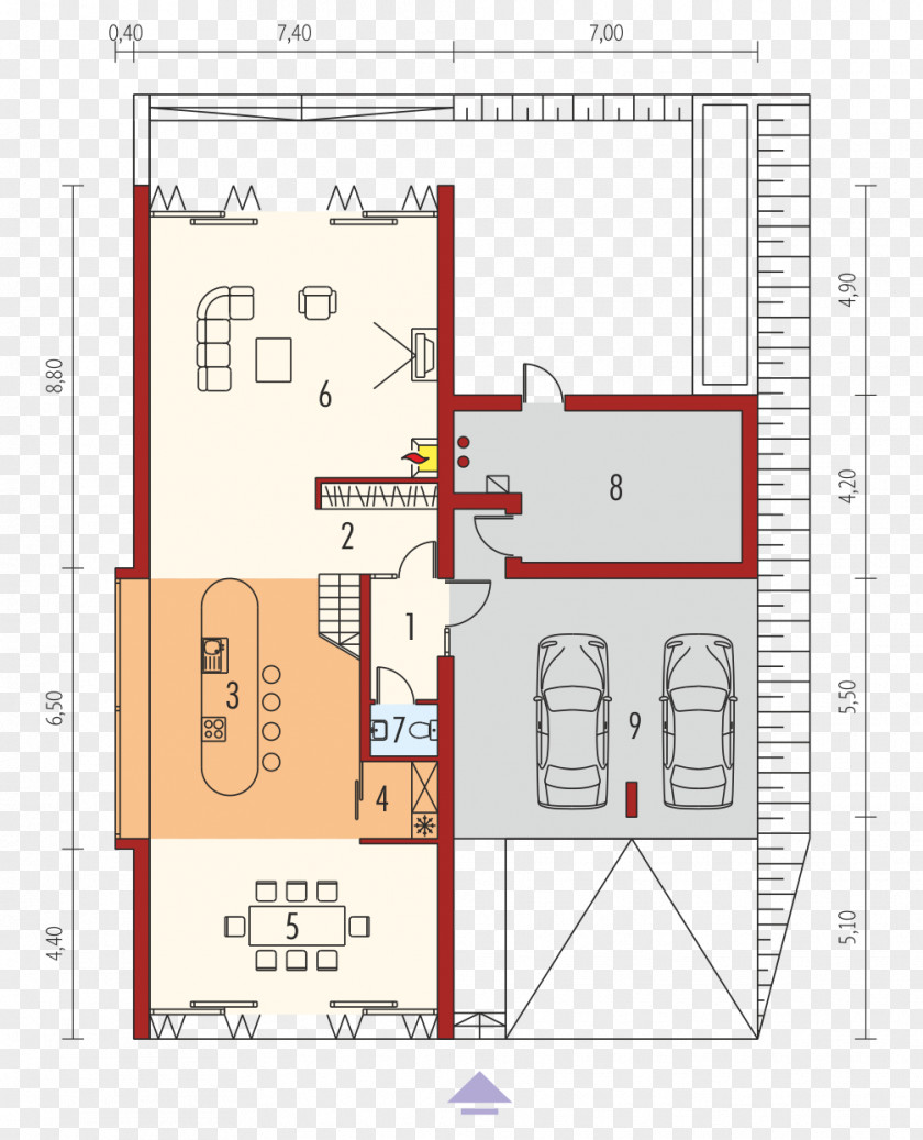 Design Floor Plan House Minimalism PNG
