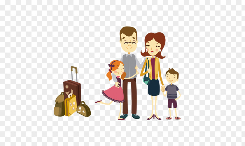 Family Travel Poster Child Care PNG