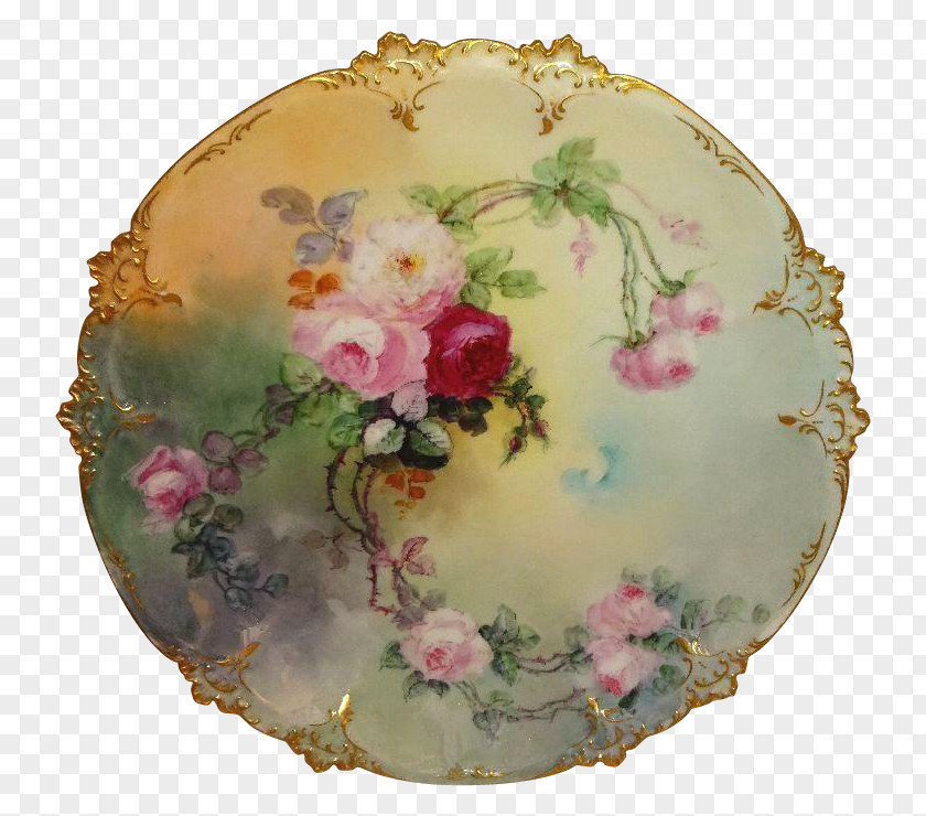 Plate Limoges Porcelain Platter PNG