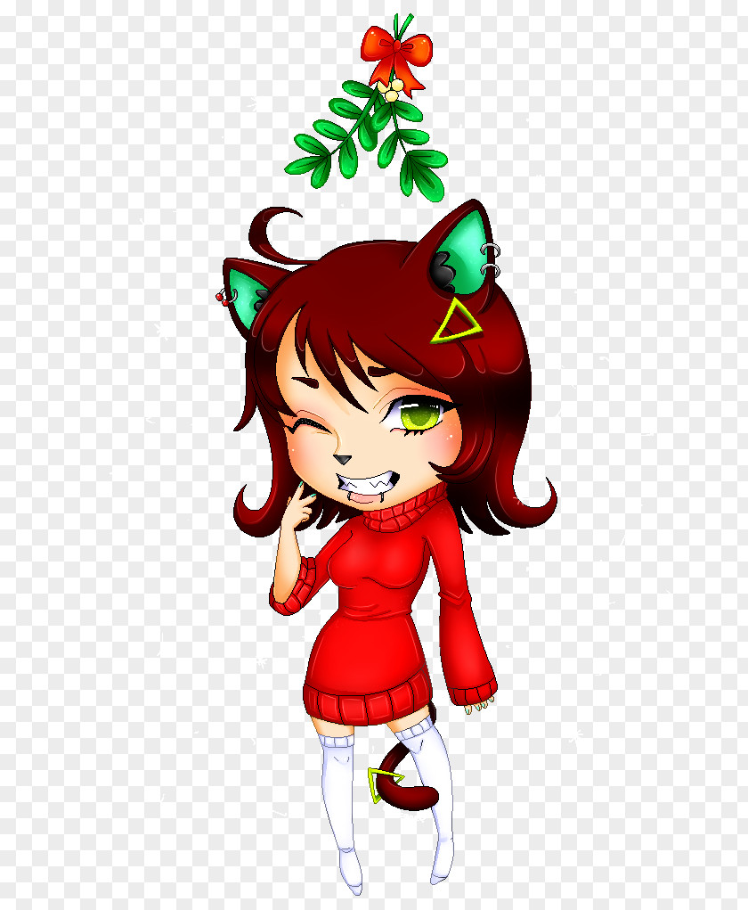 Starry Eyed Christmas Tree Elf Ornament Clip Art PNG