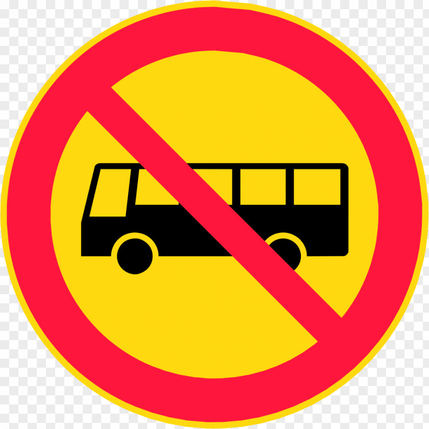 Bus Traffic Sign Clip Art PNG