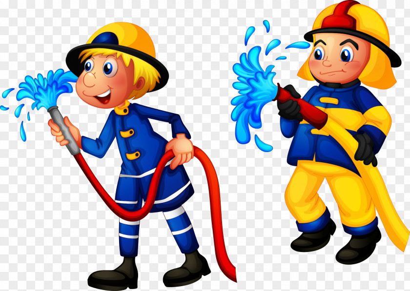 Firefighters Are Working Firefighter Royalty-free Clip Art PNG