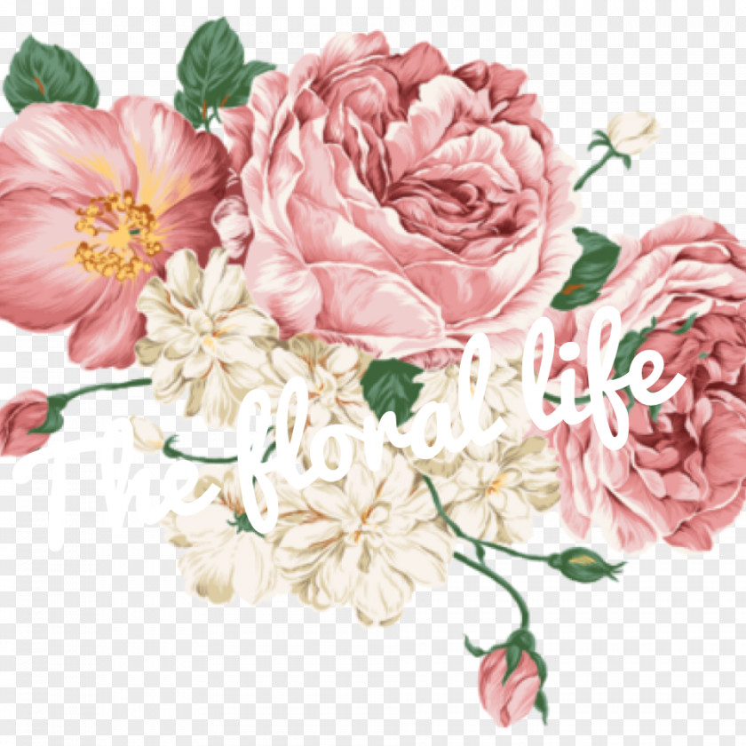 Flower Floral Design Drawing Pink Flowers Watercolor Painting PNG
