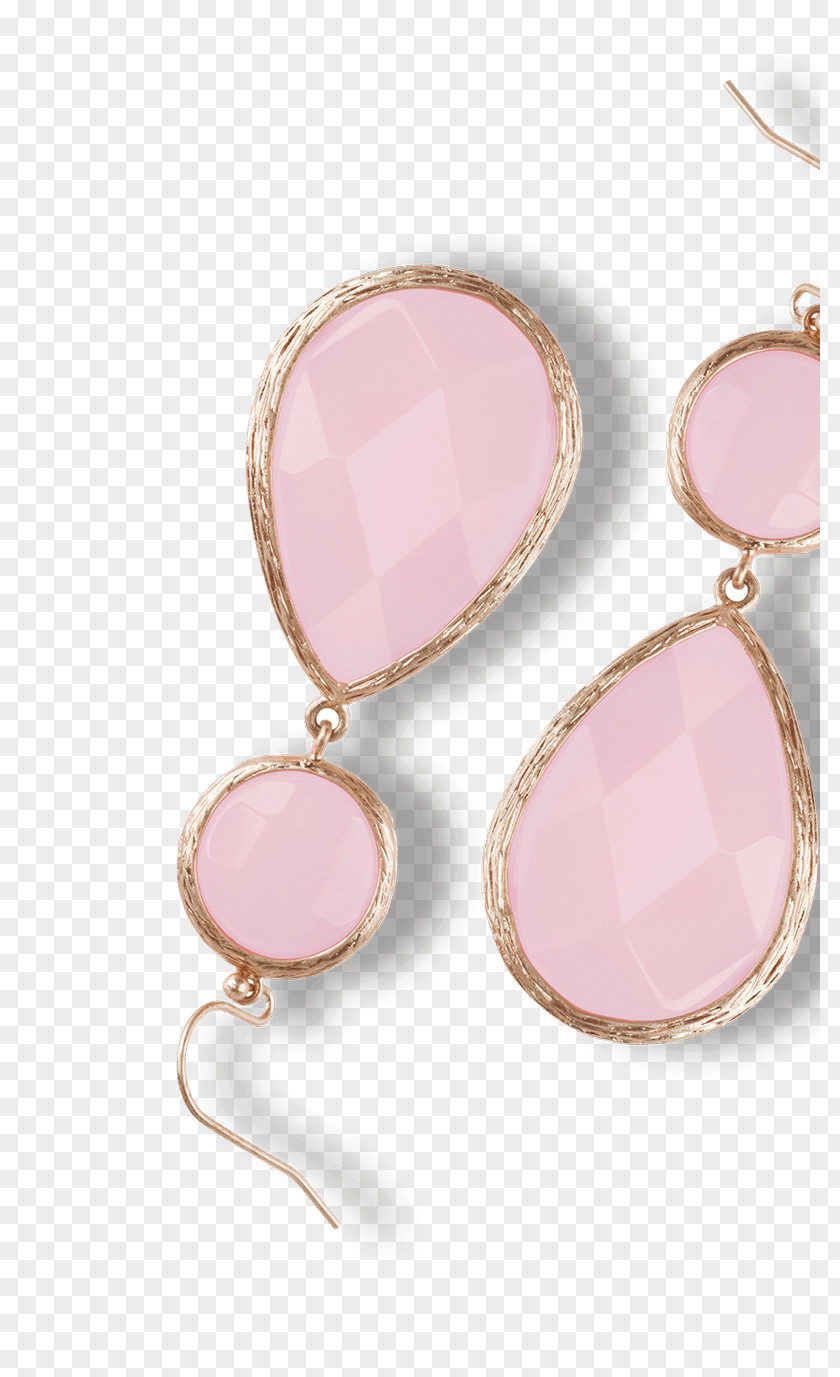 Gemstone Earring Body Jewellery Pink M PNG