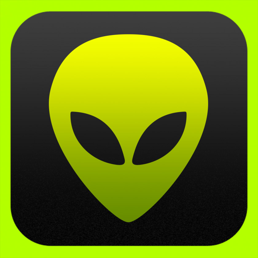 Ufo Smiley Emoticon Yellow Green PNG